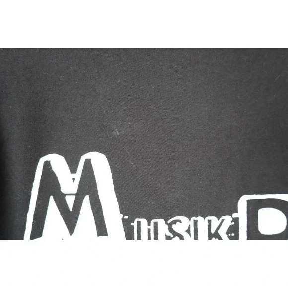 Y2K Polo Tshirt Men's Small Black/Gold Citywear #594 - Picture 8 of 10